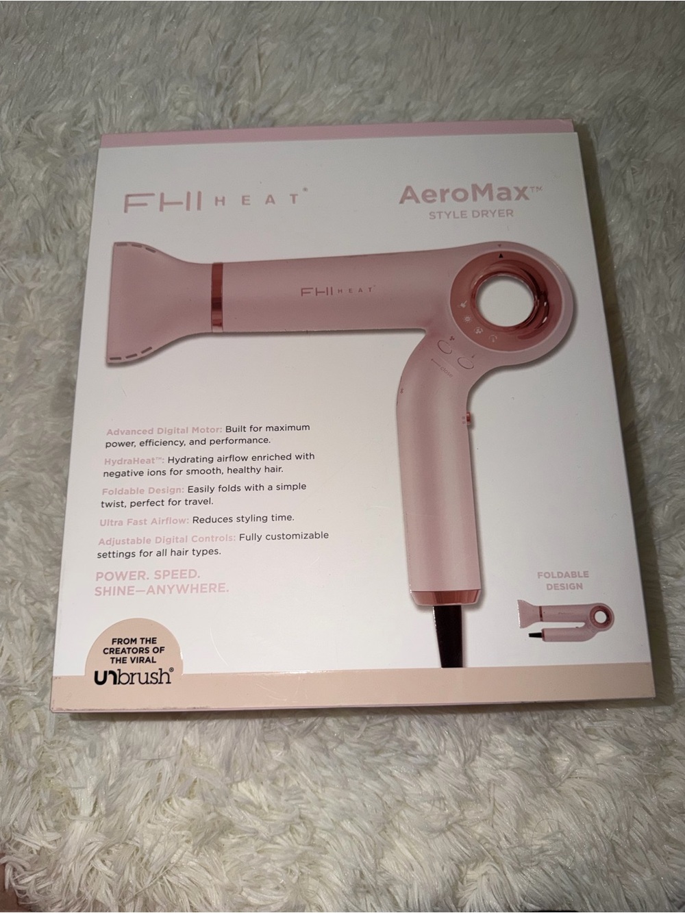 NWB FHI Heat AeroMax Style Foldable Hair Dryer
